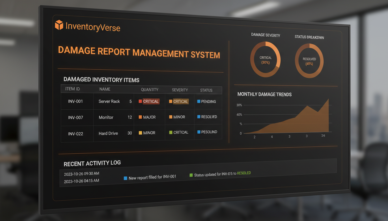 Damage Reports Dashboard - InventoryVerse